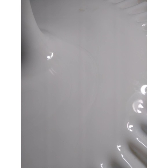 Fenton Milk Glass Spanish Lace Cake Stand - Picture 7 of 7
